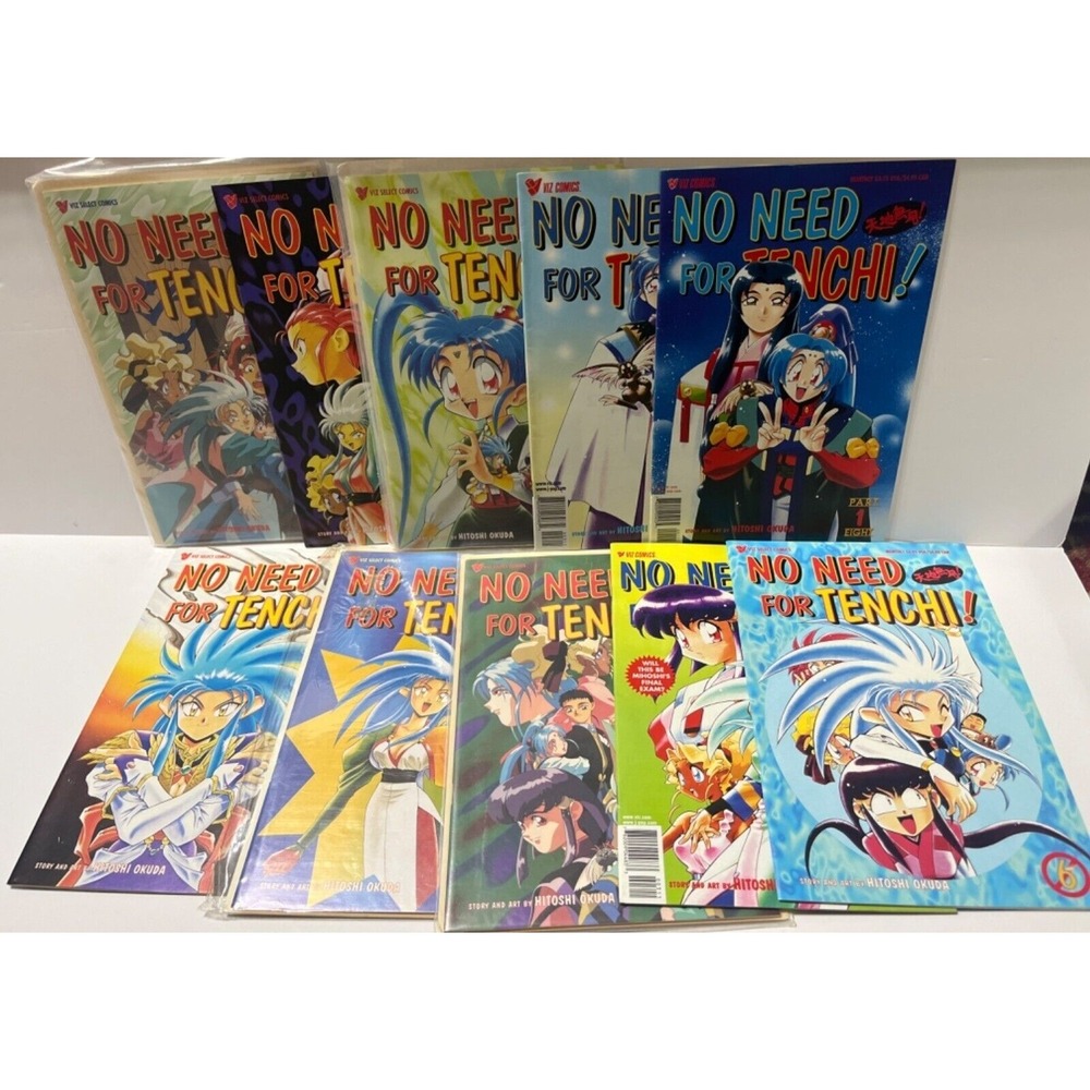 1994-7 Lot 10 No Need For Tenchi Comic Books Japanese Manga Magazines